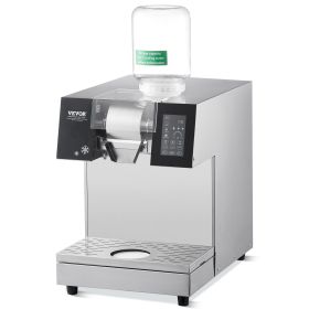 Commercial Snowflake Ice Machine 529LBS/24H Stainless Steel for Ice Cream